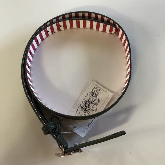 New Armani Exchange Womens A/X ANGLED CUTOUT LOGO BELT - Picture 3 of 9